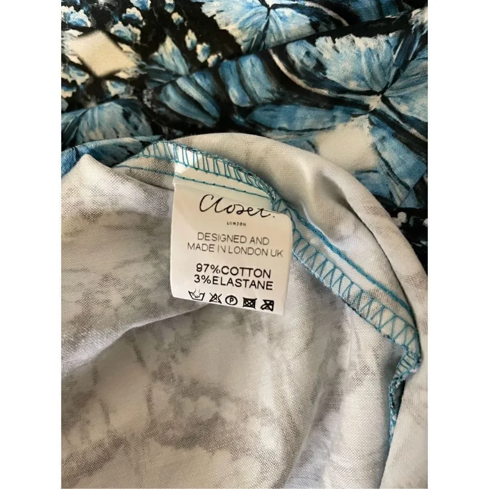 NWT Closet London Cotton‎ Tulip dress in blue, Size 8 - Picture 8 of 8